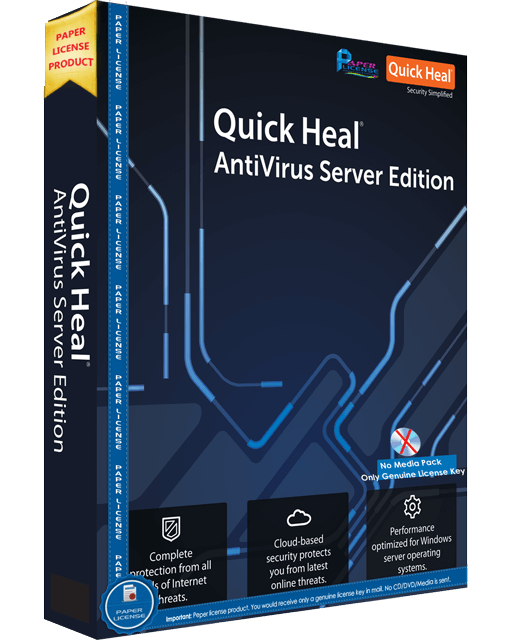 Quick Heal Antivirus for Server - 1 Server / 1 Year